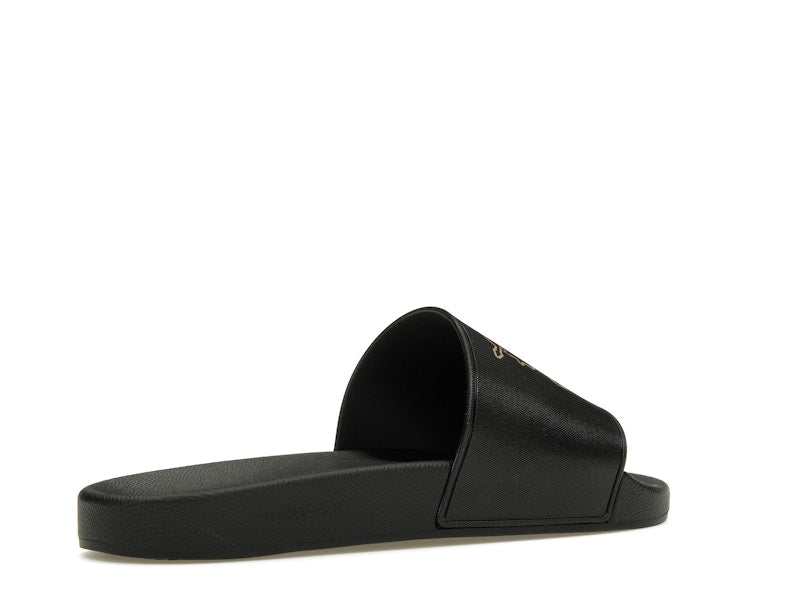 Burberry Check EKD Motif Slide Black