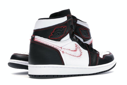 Jordan 1 Retro High Defiant White Black Gym Red