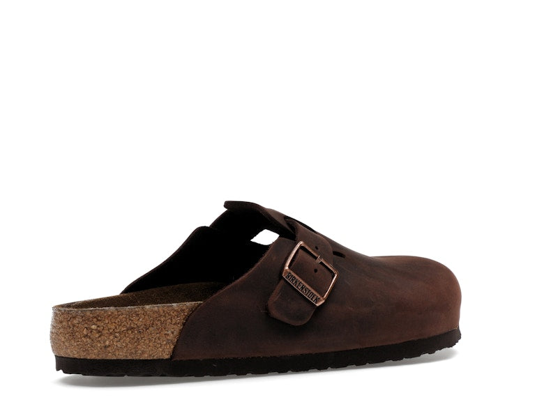 Birkenstock Boston Soft Footbed Oiled Leather Habana Brown