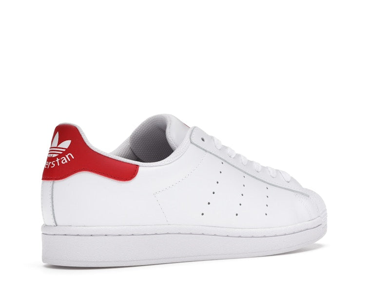 adidas Superstan White Scarlet