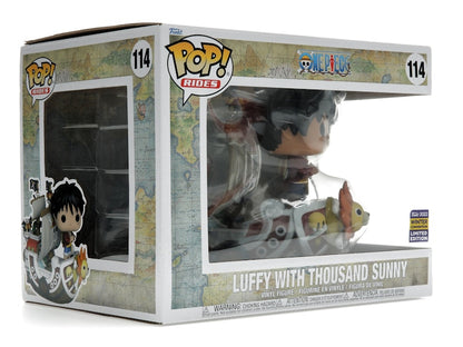 Funko Pop! Rides One Piece Luffy with Thousand Sunny 2022 Winter Convention Exclusive Figure #114