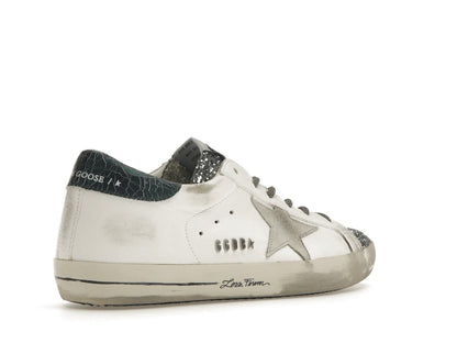 Golden Goose Super-Star Glitter Cream Silver (Women's)