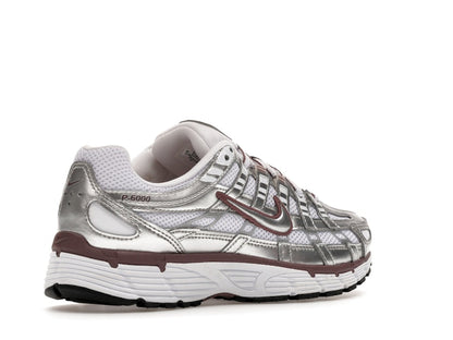 Nike P-6000 White Metallic Silver Tattoo (Women's)