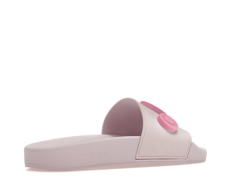 Burberry Logo Graphic Rubber Slide Pale Candy Pink (Women's)