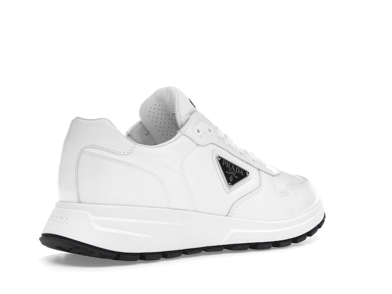 Prada PRAX 01 Sneakers Re-Nylon Brushed Leather White Black