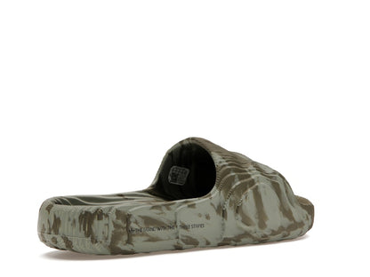 adidas Adilette 22 Slides Olive Strata Silver Green