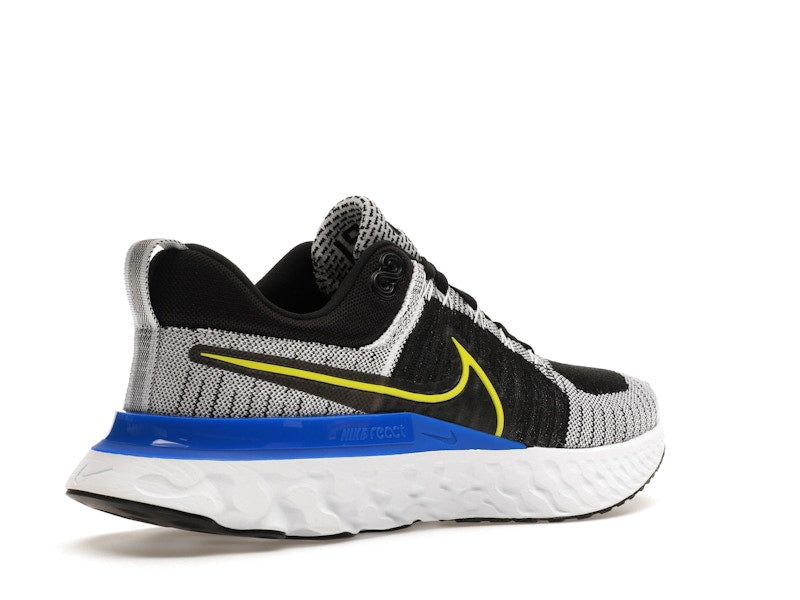 Nike React Infinity Run Flyknit 2 Black White Racer Blue Cyber