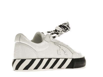 OFF-WHITE Vulc Low Croco Leather White Black