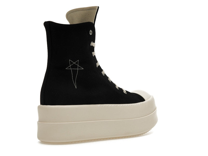 Rick Owens DRKSHDW Mega Bumper Sneaks Pentagram Black Pearl Milk