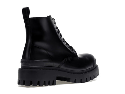 Balenciaga Strike 20mm Lace Up Boot Black