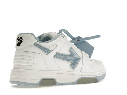 OFF-WHITE Out Of Office OOO Low Tops Embroidered Arrow White Light Blue