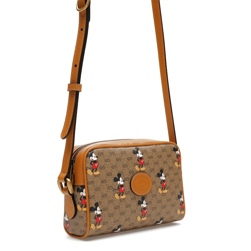 Gucci x Disney Mickey Mouse Crossbody Bag Brown