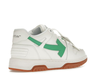 OFF-WHITE Out Of Office OOO Low Tops White Bright Green Brick Red