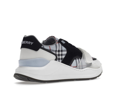 Burberry Ramsey Haymarket Check Print Light Blue White Black