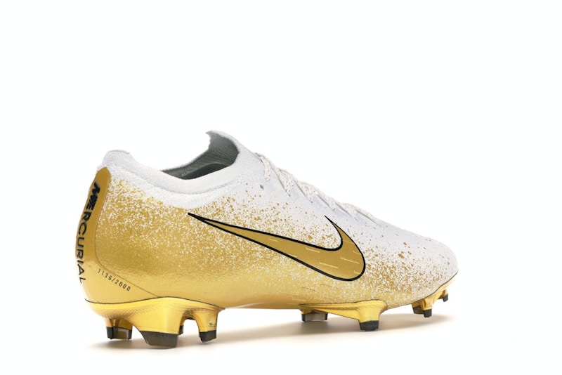 Nike Vapor 12 Elite SE FG White Metallic Gold