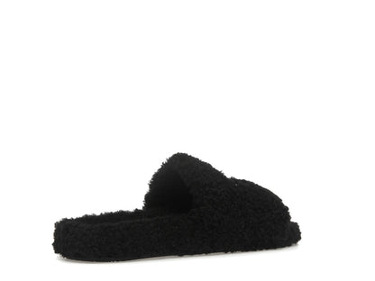 Balenciaga Paris Furry Slide Black (Women's)