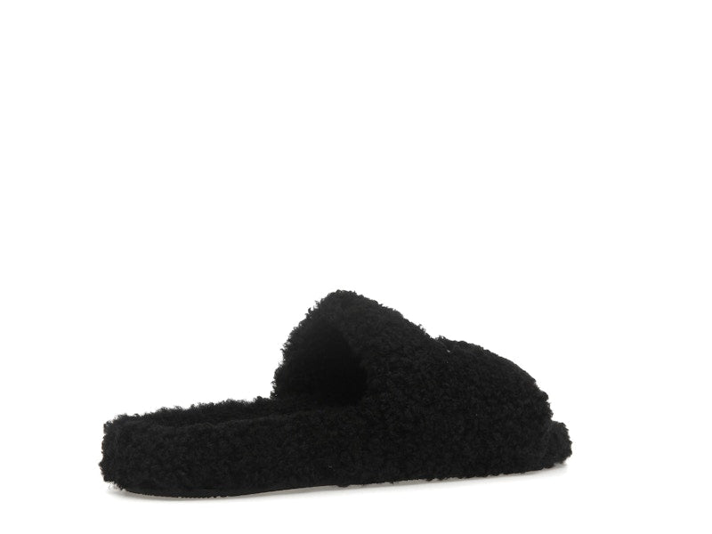 Balenciaga Paris Furry Slide Black (Women's)