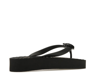 Gucci Chevron Thong Sandal Black Rubber
