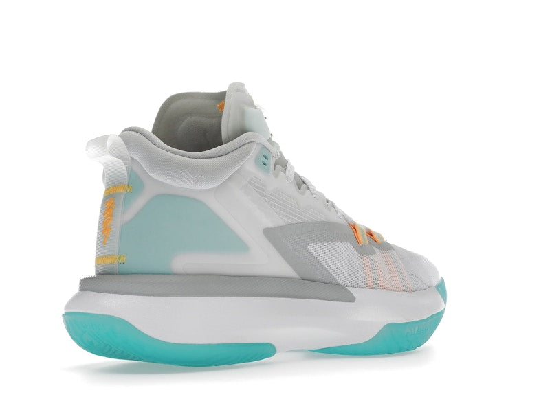 Jordan Zion 1 White Dynamic Turquoise