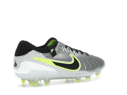 Nike Tiempo Legend 10 Elite FG Metallic Silver Volt Black