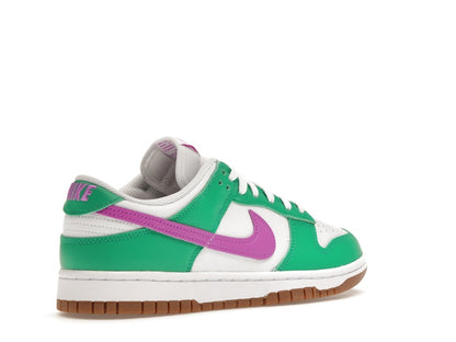 Nike Dunk Low White Stadium Green Fuchsia (Women's)