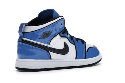 Jordan 1 Mid Signal Blue (PS)