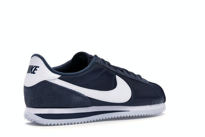 Nike Cortez Basic Nylon Obsidian White-Metallic Silver