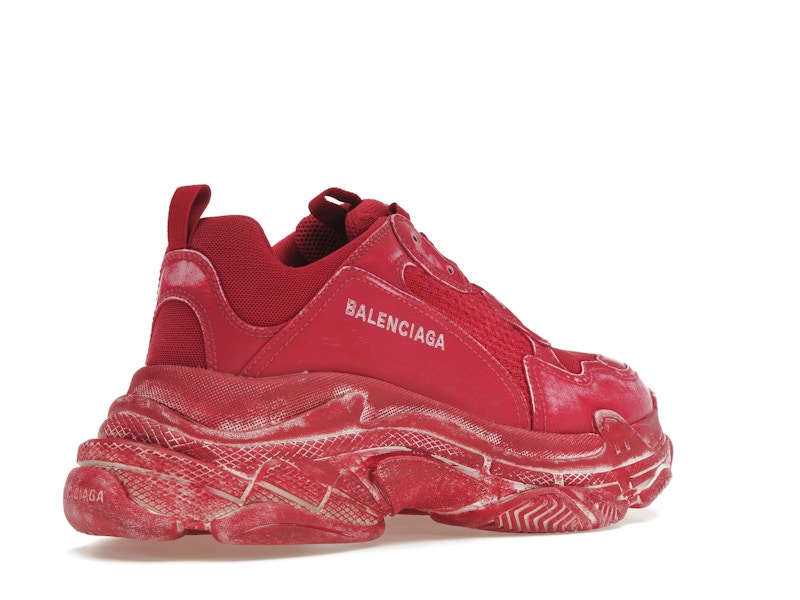 Balenciaga Triple S Faded Red