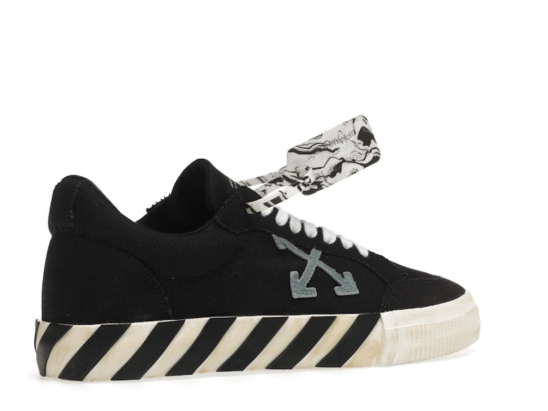 OFF-WHITE Vulc Low Black Light Blue Arrow
