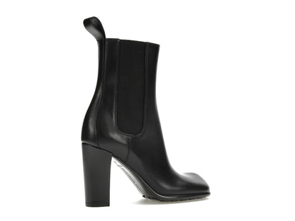 Bottega Veneta Storm Moulded Toe Leather Chelsea Boot Black (Women's)