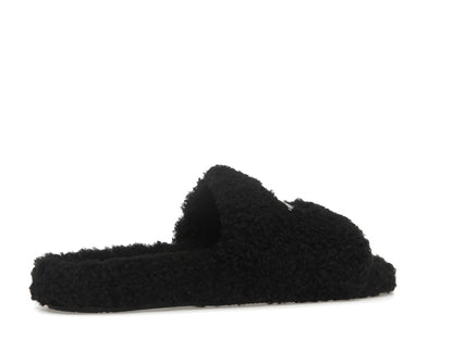 Balenciaga Paris Furry Slide Black