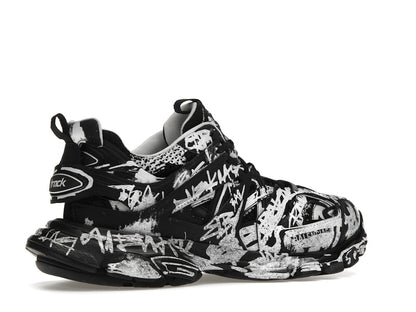 Balenciaga Track Graffiti Black White