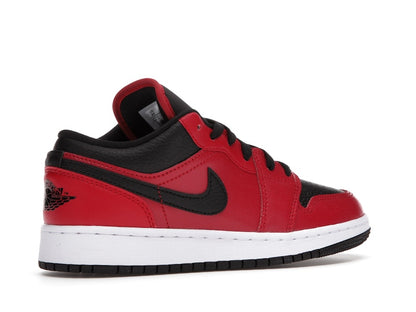 Jordan 1 Low Gym Red Black Pebbled (GS)