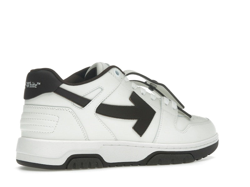 OFF-WHITE Out Of Office OOO Low Tops White Brown