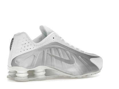 Nike Shox R4 White Bright Crimson Metallic Silver