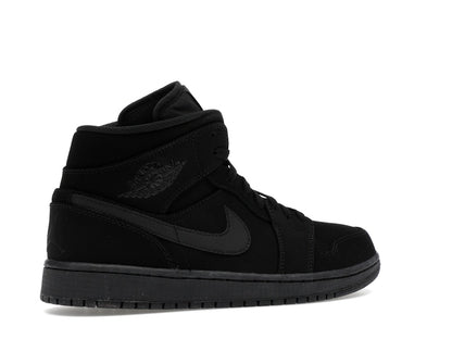 Jordan 1 Mid Black Black White