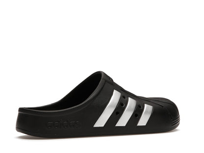 adidas Adilette Clog Black Silver