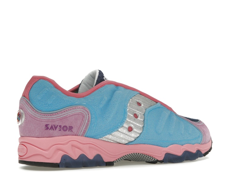Saucony Matrix Jae Tips No Shoes In The House Blue Pink