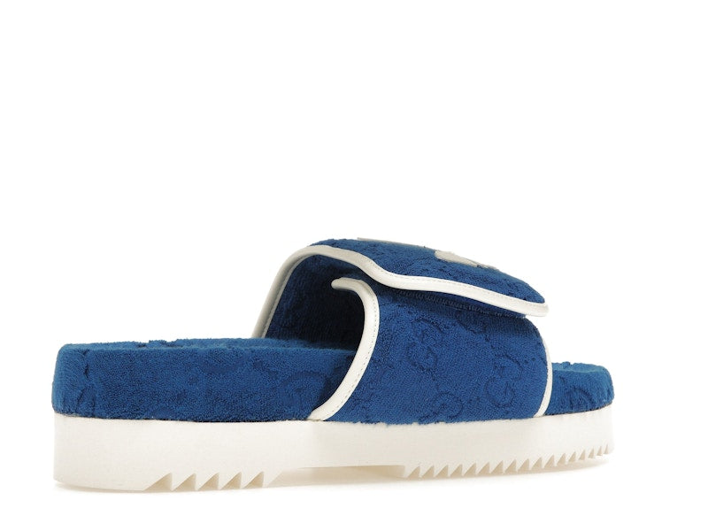 adidas x Gucci GG Platform Sandal Blue
