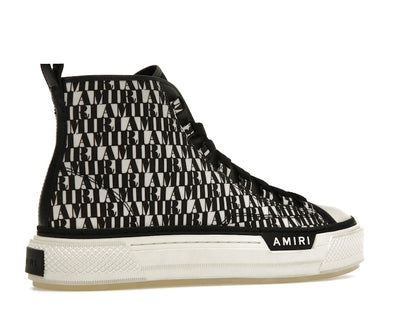 AMIRI Court Hi All Over Logo Black White