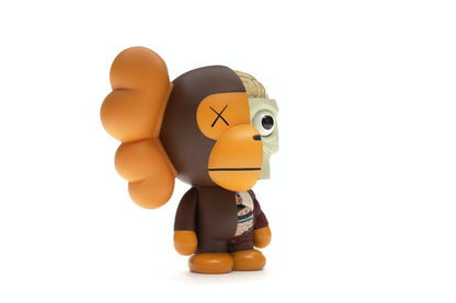 KAWS Bape Dissected Baby Milo Vinyl Figure Brown