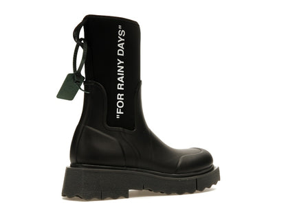 OFF-WHITE For Rainy Days Rain Boot Black (Women's)