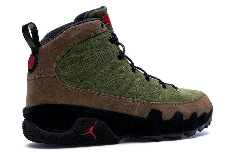 Jordan 9 Retro Boot NRG Military Brown Legion Green