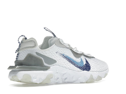 Nike React Vision White Double Blue Swoosh