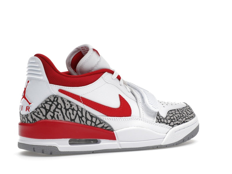 Jordan Legacy 312 Low White Cement Gym Red (Women's)