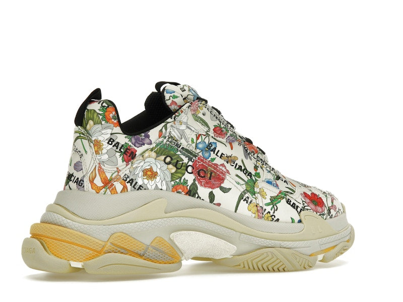 Gucci x Balenciaga The Hacker Project Triple S  Flora Print
