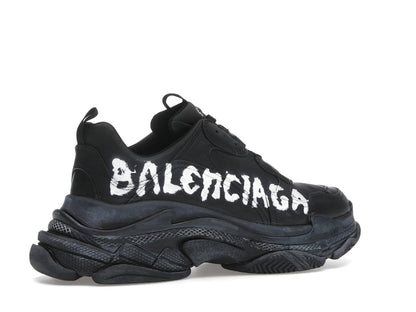 Balenciaga Triple S Black White Graffiti