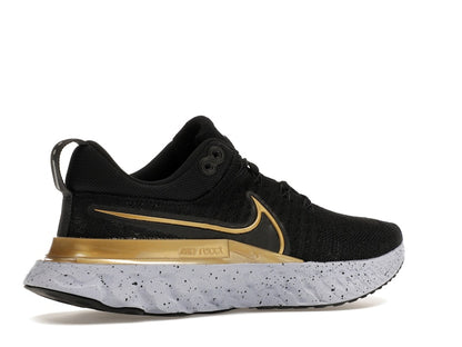 Nike React Infinity Run Flyknit 2 Black Metallic Gold (Women's)
