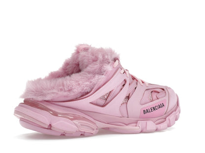 Balenciaga Track Mule Pink Faux Fur (Women's)