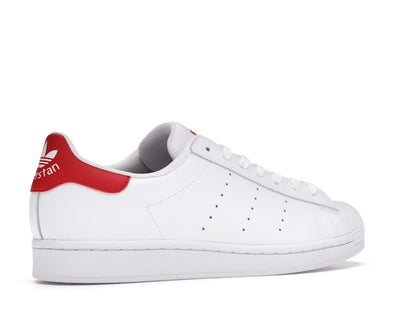 adidas Superstan White Scarlet